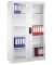 Stahlschrank 8930-055 S10098 lichtgrau, Acrylglas 120,0 x 40,0 x 195,0 cm, aufgebaut